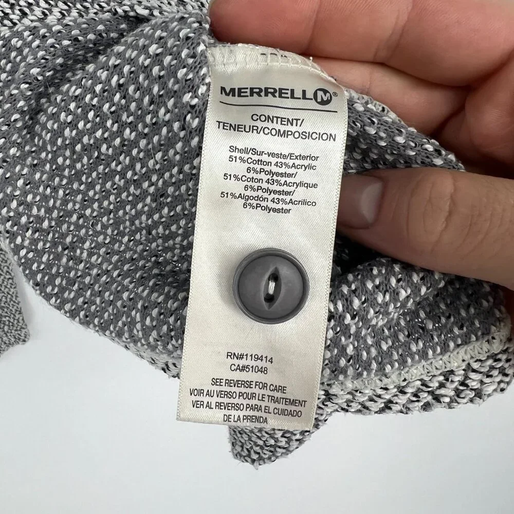 Merrell Ravion pullover gray sweater, Sz Small - Picture 10 of 13